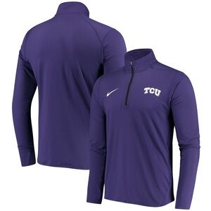 Nike Purple TCU Dri-Fit Half-Zip Pullover